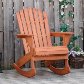 Adirondack Rocking Chair (Option: Teak-975x605x210 mm)