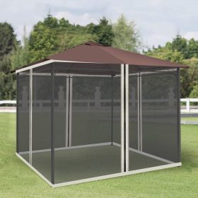 9.84' x 13.1' Gazebo with Netting (Option: Cream White-500x400x100 mm)